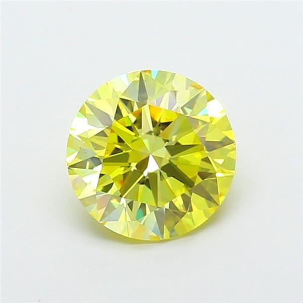2.01 Ct. Fancy Intense  Yellow Round Lab Grown Diamond
