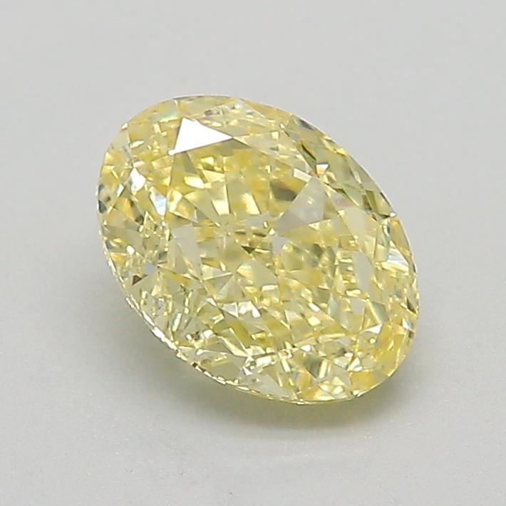 1.03 Ct. Fancy  Yellow Oval Lab Grown Diamond