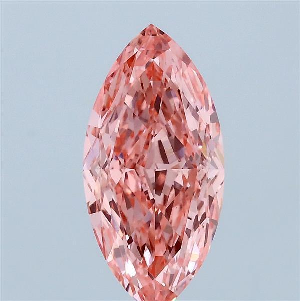 1.74 Ct. Fancy Vivid Pink Marquise Lab Grown Diamond