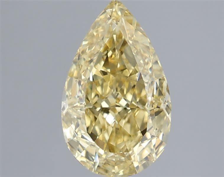 2.03 Ct. Fancy Intense Yellow Pear Lab Grown Diamond