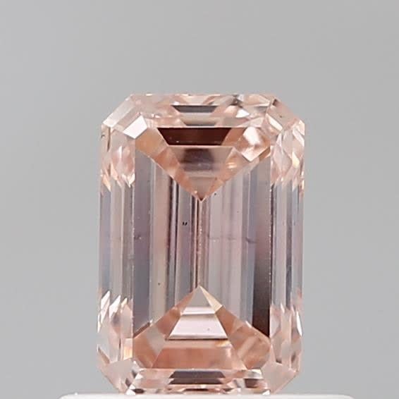 0.71 Ct. Fancy Brownish Pink Emerald Lab Grown Diamond