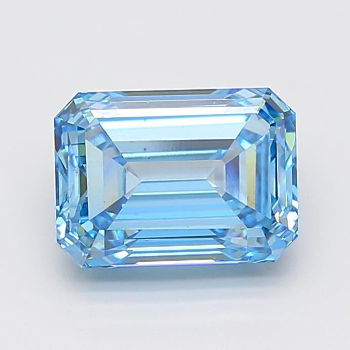 5.03 Ct. Fancy Vivid Blue Emerald Lab Grown Diamond