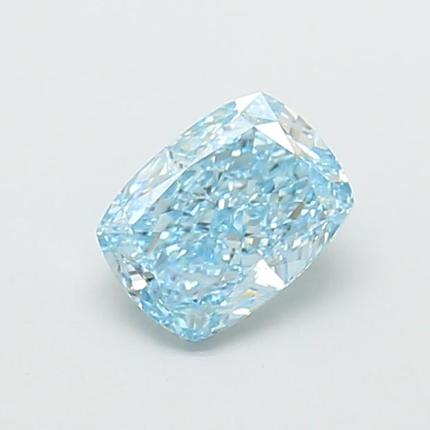 1.70 Ct. Fancy Vivid  Blue Cushion Lab Grown Diamond