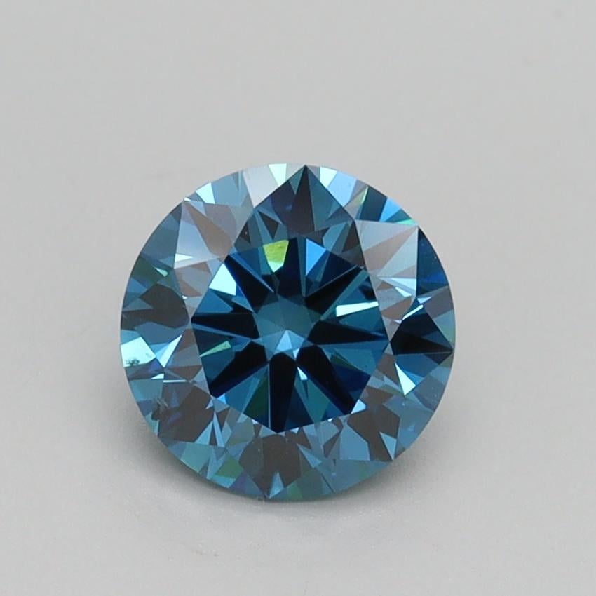 1.00 Ct. Fancy Vivid Blue Round Lab Grown Diamond