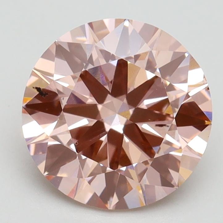 2.04 Ct. Fancy Intense Pink Round Lab Grown Diamond