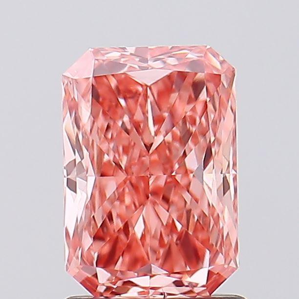 1.19 Ct. Fancy Vivid Pink Radiant Lab Grown Diamond
