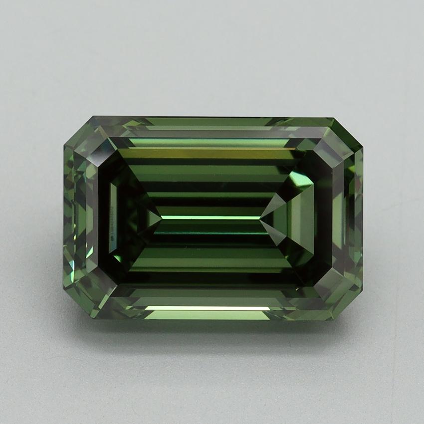 5.18 Ct. Fancy Vivid Green Emerald Lab Grown Diamond