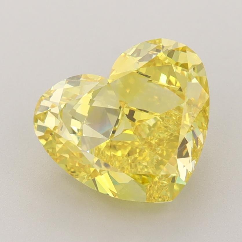2.65 Ct. Fancy Vivid Yellow Heart Lab Grown Diamond