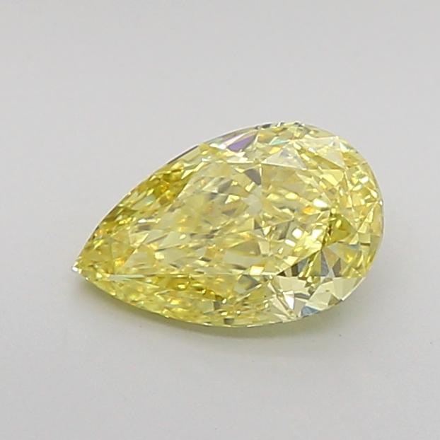 1.02 Ct. Fancy Vivid Yellow Pear Lab Grown Diamond