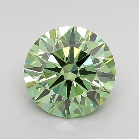 0.96 Ct. Fancy Vivid Green Round Lab Grown Diamond