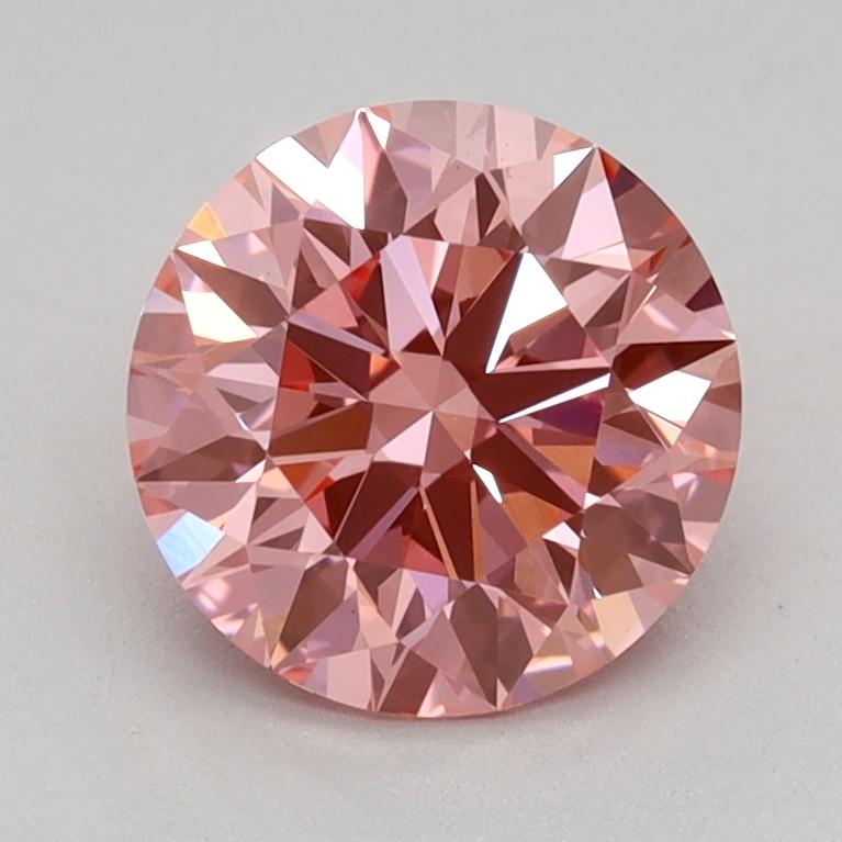 1.11 Ct. Fancy Vivid Pink Round Lab Grown Diamond