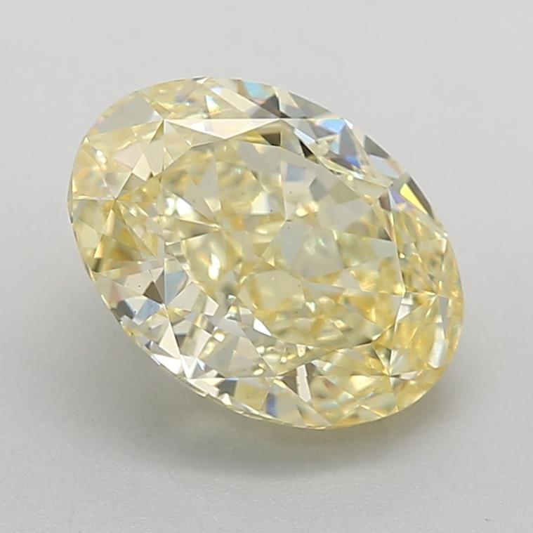 2.86 Ct. Fancy Intense Yellow Oval Lab Grown Diamond