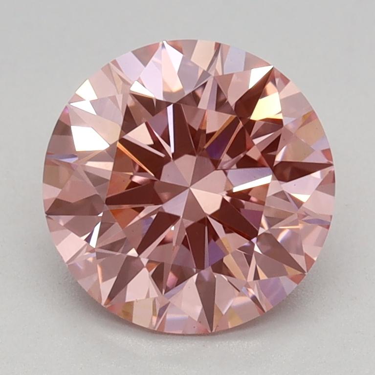 1.34 Ct. Fancy Vivid Pink Round Lab Grown Diamond