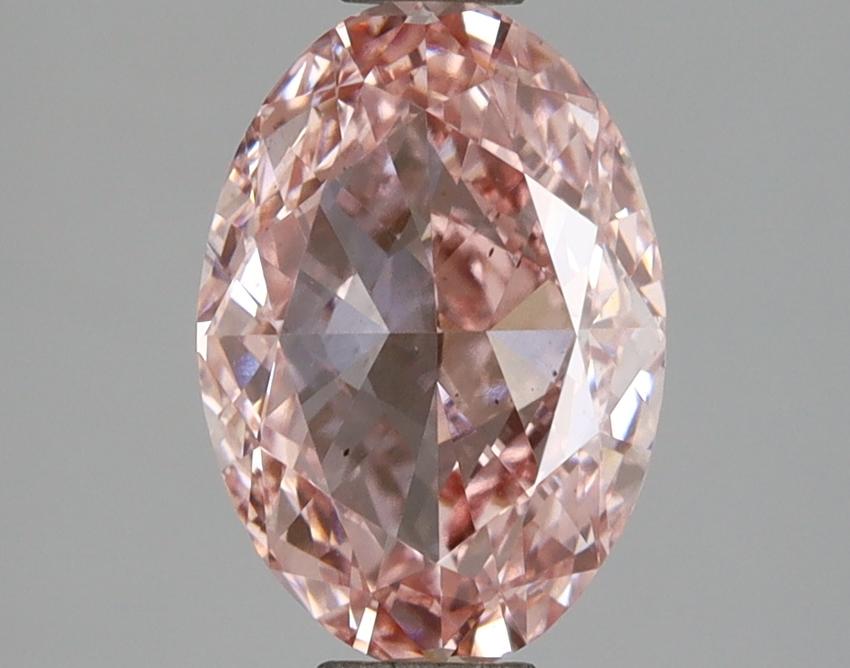 2.11 Ct. Fancy Intense  Pink Oval Lab Grown Diamond