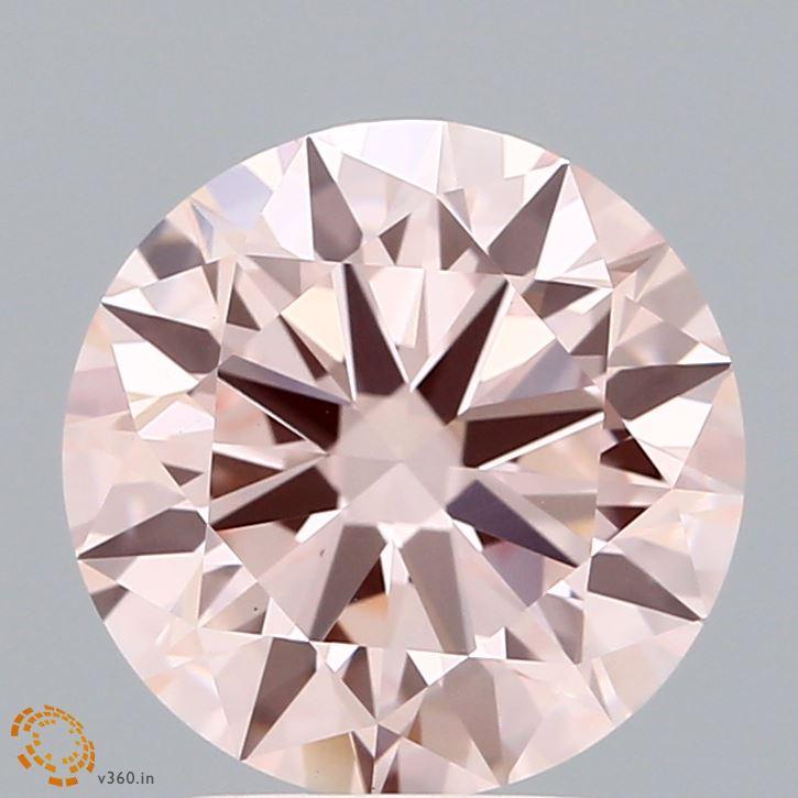 3.13 Ct. Fancy Intense Pink Round Lab Grown Diamond