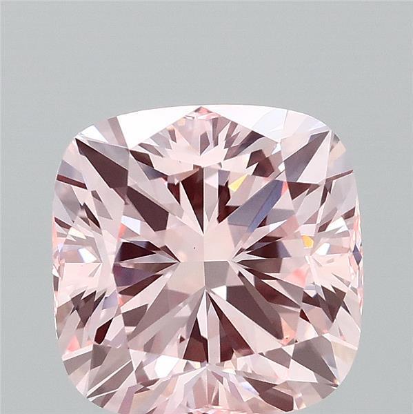 3.05 Ct. Fancy Intense Pink Cushion Lab Grown Diamond
