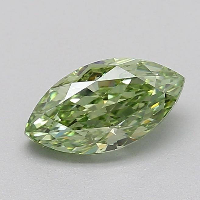 0.71 Ct. Fancy Vivid  Green Marquise Lab Grown Diamond