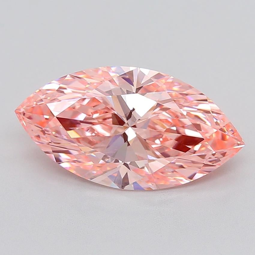5.02 Ct. Fancy Vivid  Pink Marquise Lab Grown Diamond