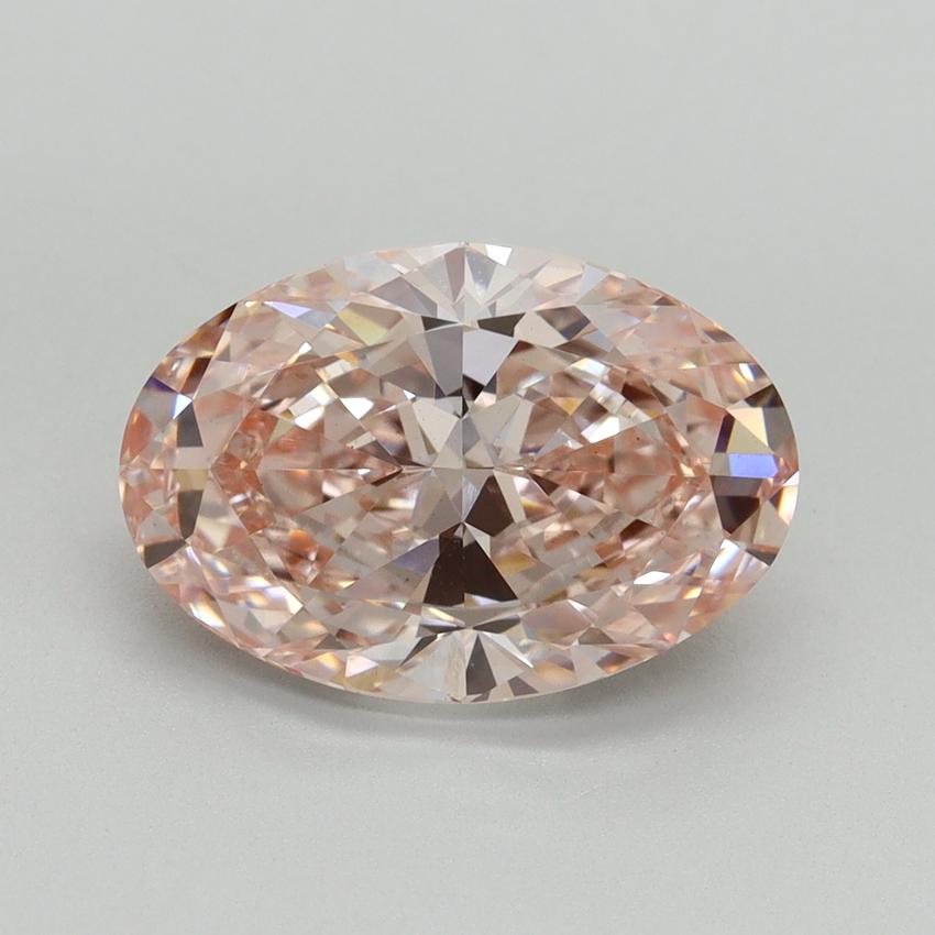 3.62 Ct. Fancy Intense Pink Oval Lab Grown Diamond