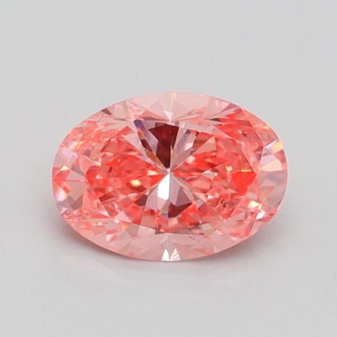 0.60 Ct. Fancy Vivid Pink Oval Lab Grown Diamond