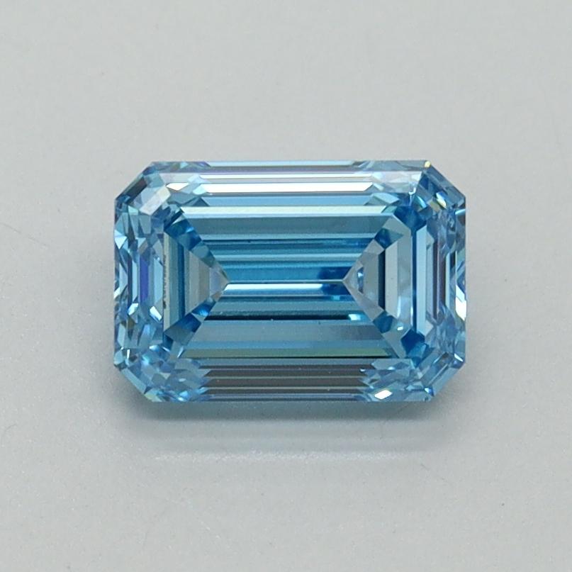 1.03 Ct. Fancy Vivid Blue Emerald Lab Grown Diamond