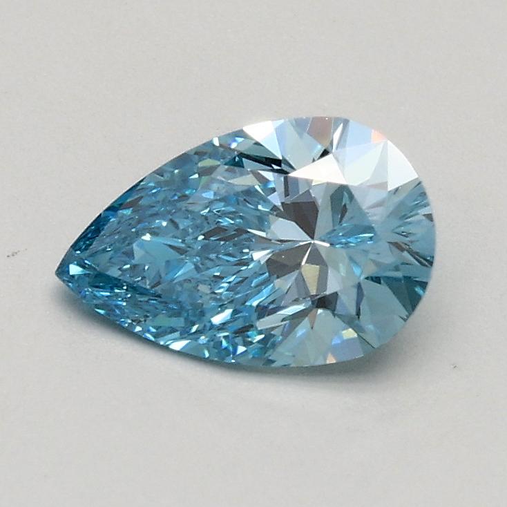 0.50 Ct. Fancy Intense Blue Pear Lab Grown Diamond