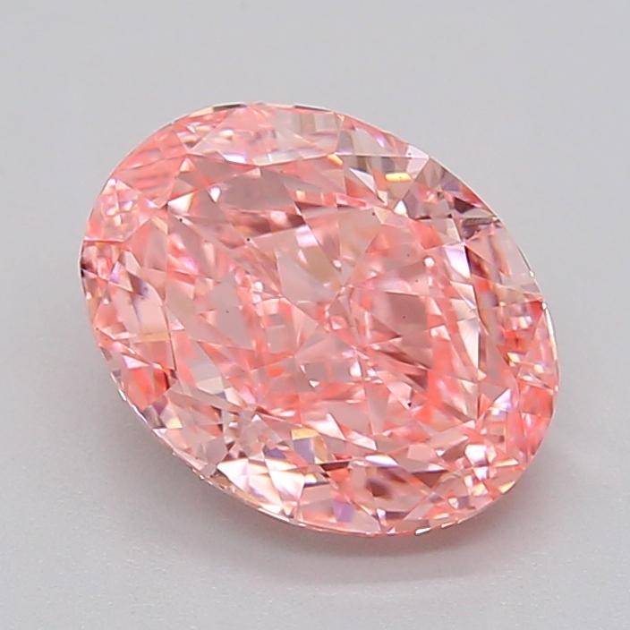 2.16 Ct. Fancy Vivid  Pink Oval Lab Grown Diamond