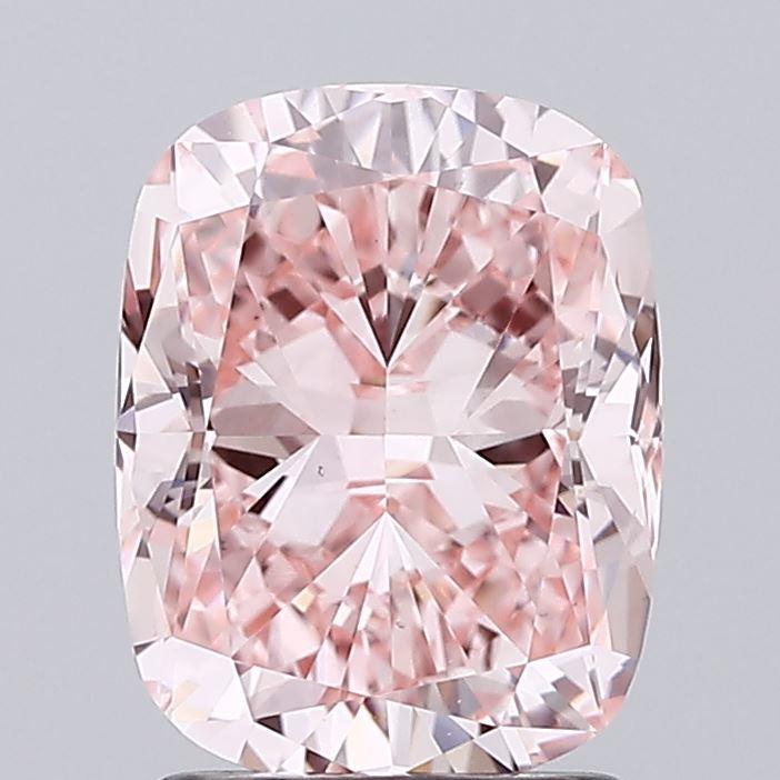 1.83 Ct. Fancy Intense Pink Cushion Lab Grown Diamond