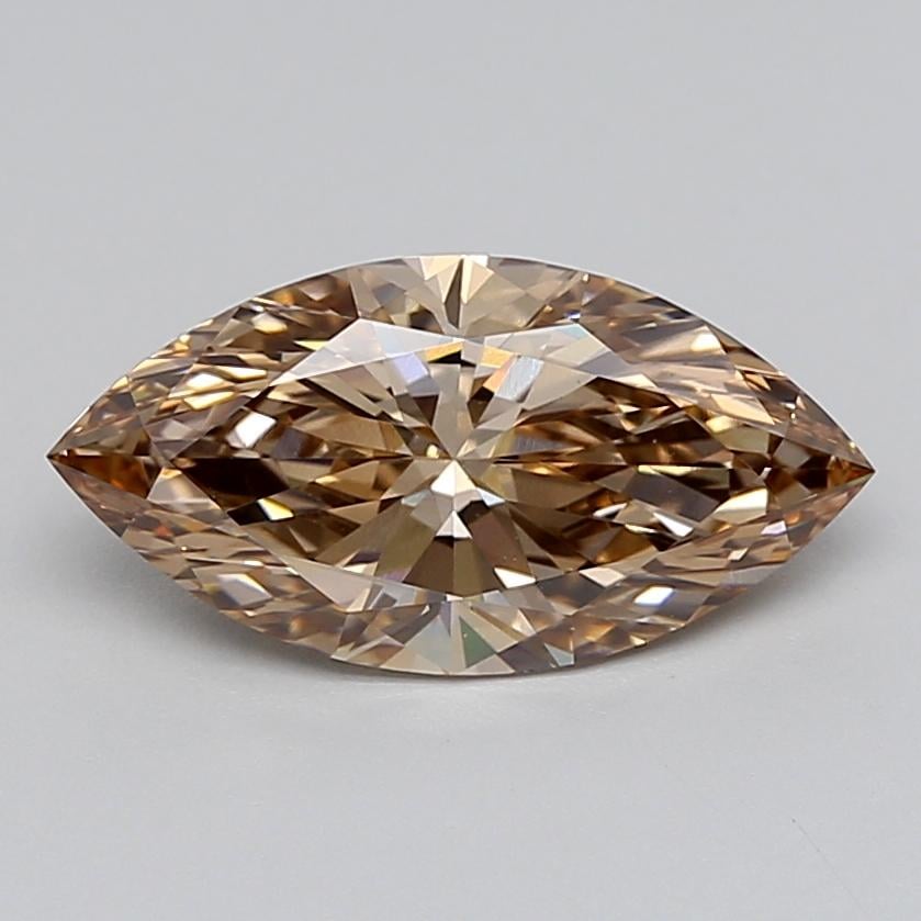 2.54 Ct. Light  Brown Marquise Lab Grown Diamond