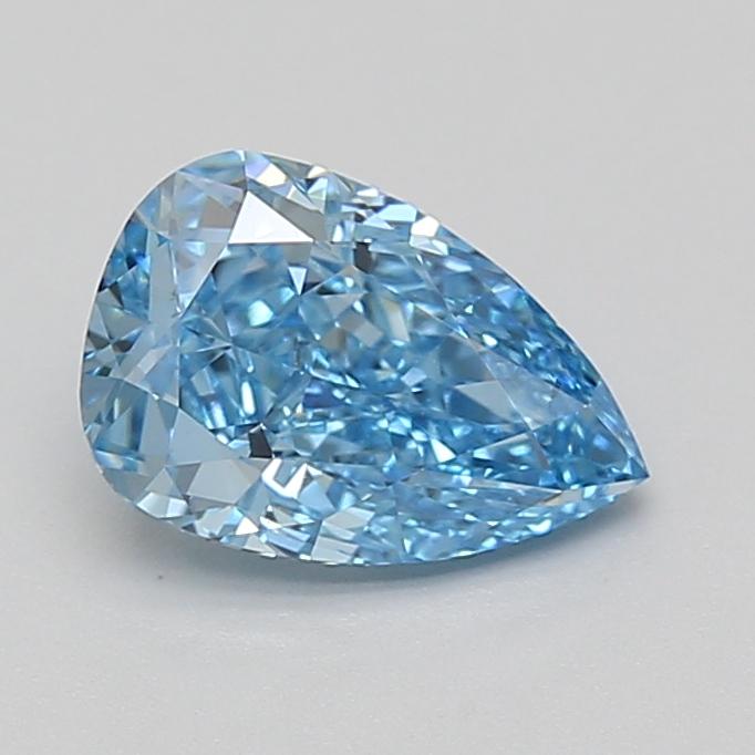 1.54 Ct. Fancy Vivid Blue Pear Lab Grown Diamond