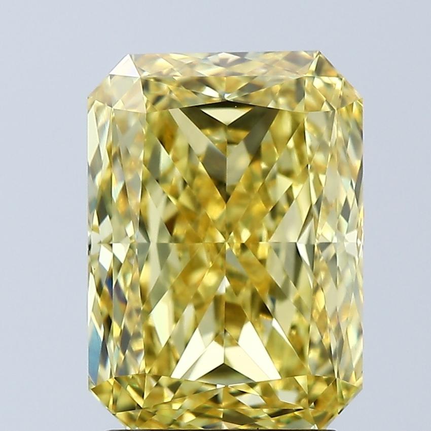 3.10 Ct. Fancy Vivid Yellow Radiant Lab Grown Diamond