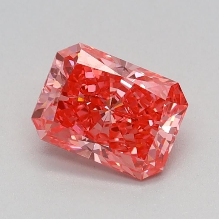 0.7 Ct. Fancy Vivid Pink Radiant Lab Grown Diamond