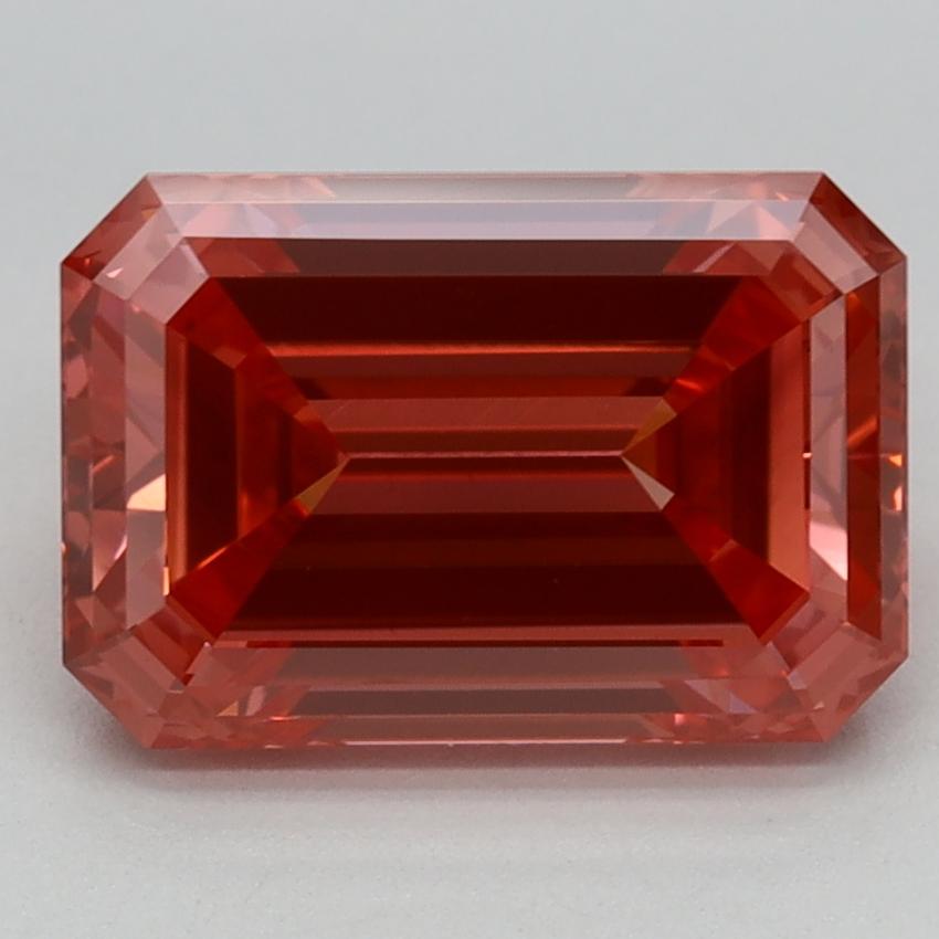 2.58 Ct. Fancy Vivid Pink Emerald Lab Grown Diamond