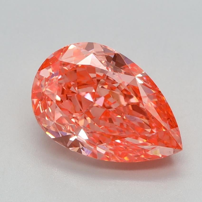 2.33 Ct. Fancy Vivid Pink Pear Lab Grown Diamond