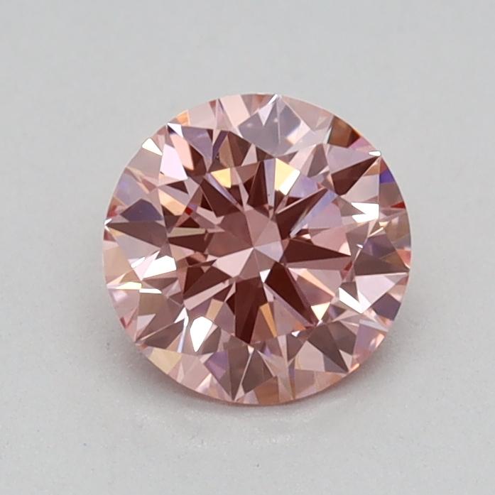 0.51 Ct. Fancy Vivid Pink Round Lab Grown Diamond