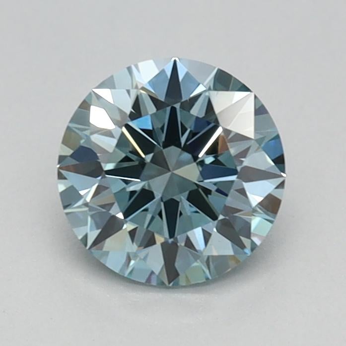 0.62 Ct. Fancy Vivid Blue Round Lab Grown Diamond