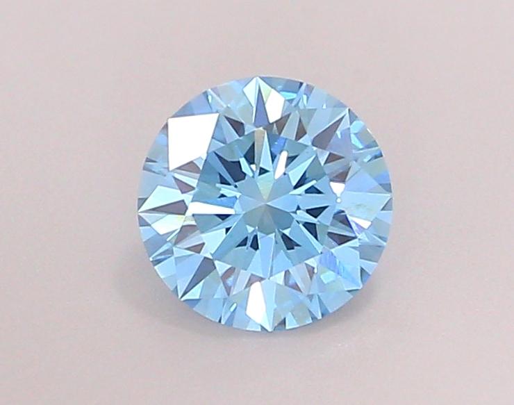 1.05 Ct. Fancy Vivid Blue Round Lab Grown Diamond