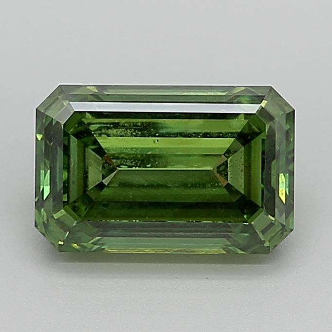 2.78 Ct. Fancy Vivid  Green Emerald Lab Grown Diamond