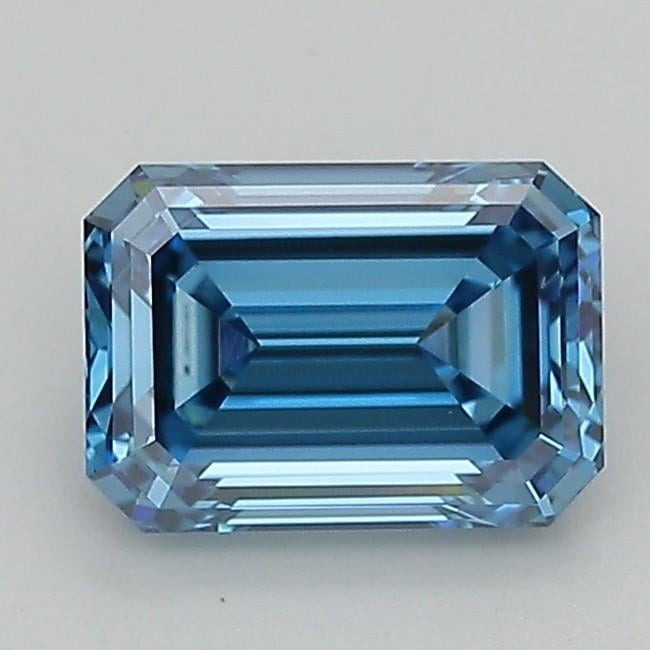 2.01 Ct. Fancy Vivid  Blue Emerald Lab Grown Diamond