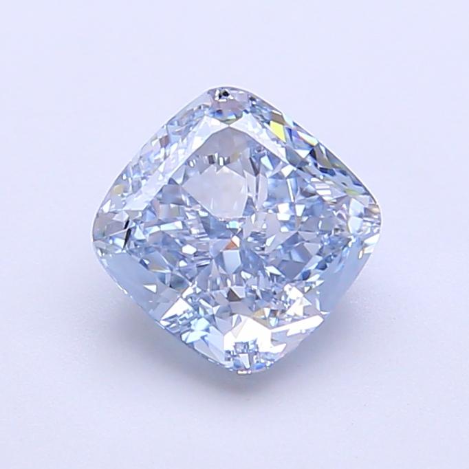 1.39 Ct. Fancy Intense Blue Cushion Lab Grown Diamond