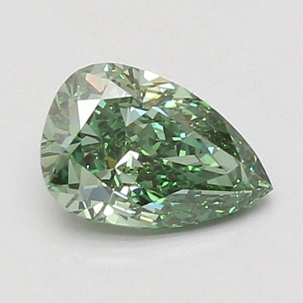 1.08 Ct. Fancy Vivid Green Pear Lab Grown Diamond