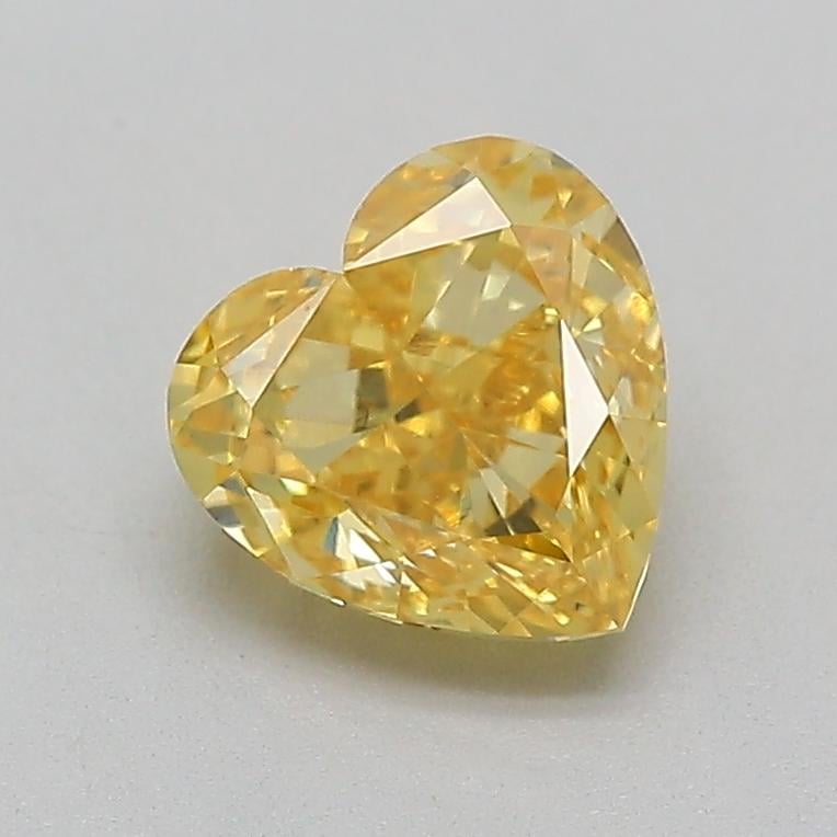 1.04 Ct. Fancy Intense  Yellow Heart Lab Grown Diamond