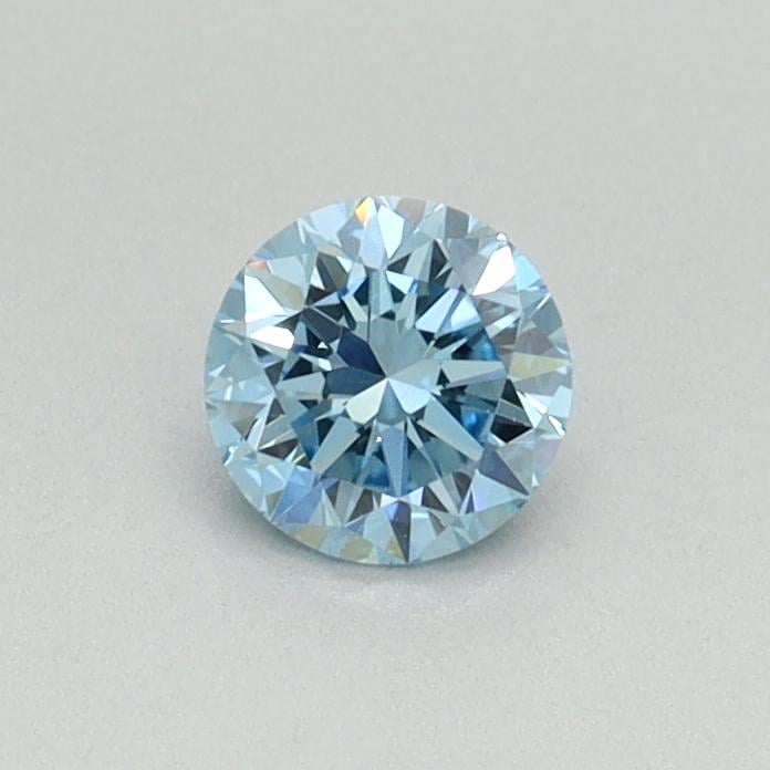 0.35 Ct. Fancy Vivid Blue Round Lab Grown Diamond
