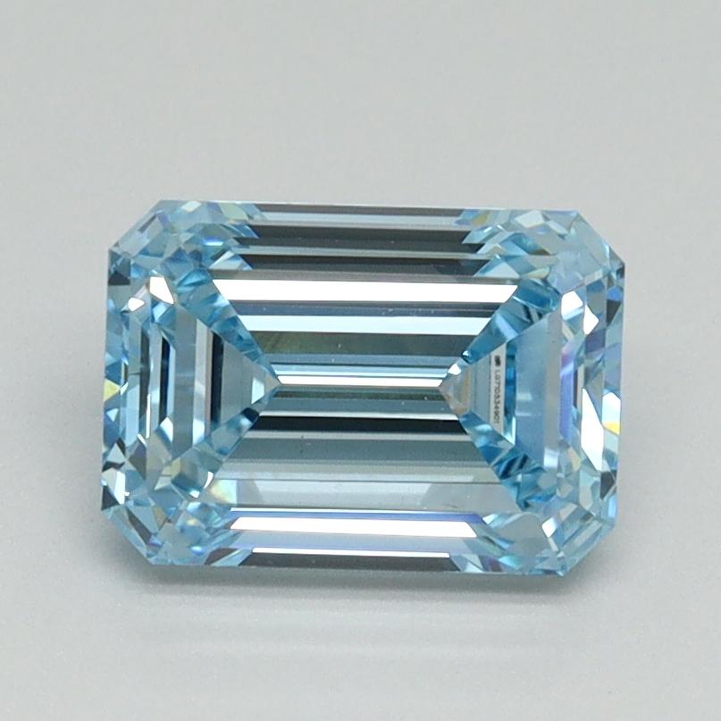 1.56 Ct. Fancy Vivid Blue Emerald Lab Grown Diamond