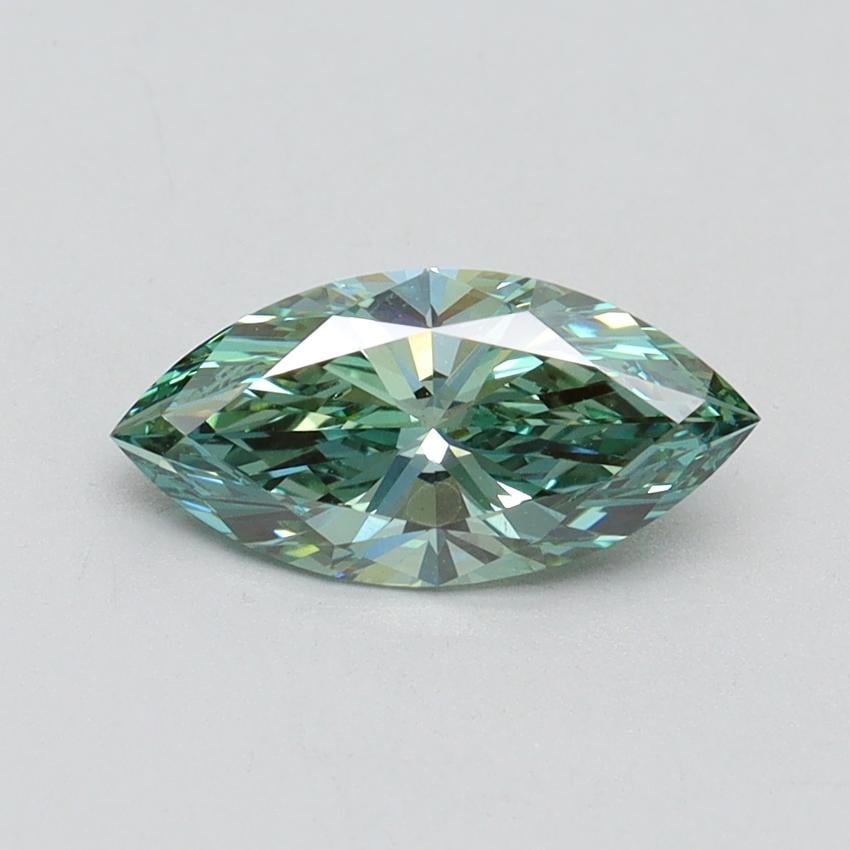 1.01 Ct. Fancy Vivid Green Marquise Lab Grown Diamond