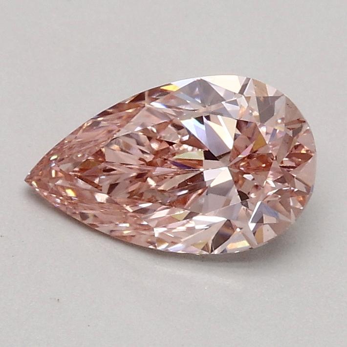 0.57 Ct. Fancy Intense Pink Pear Lab Grown Diamond