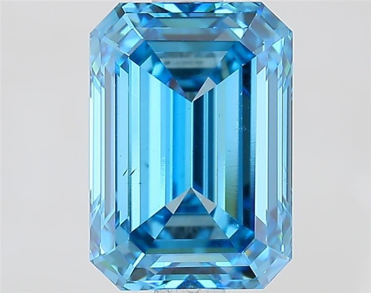2.30 Ct. Fancy Vivid  Blue Emerald Lab Grown Diamond