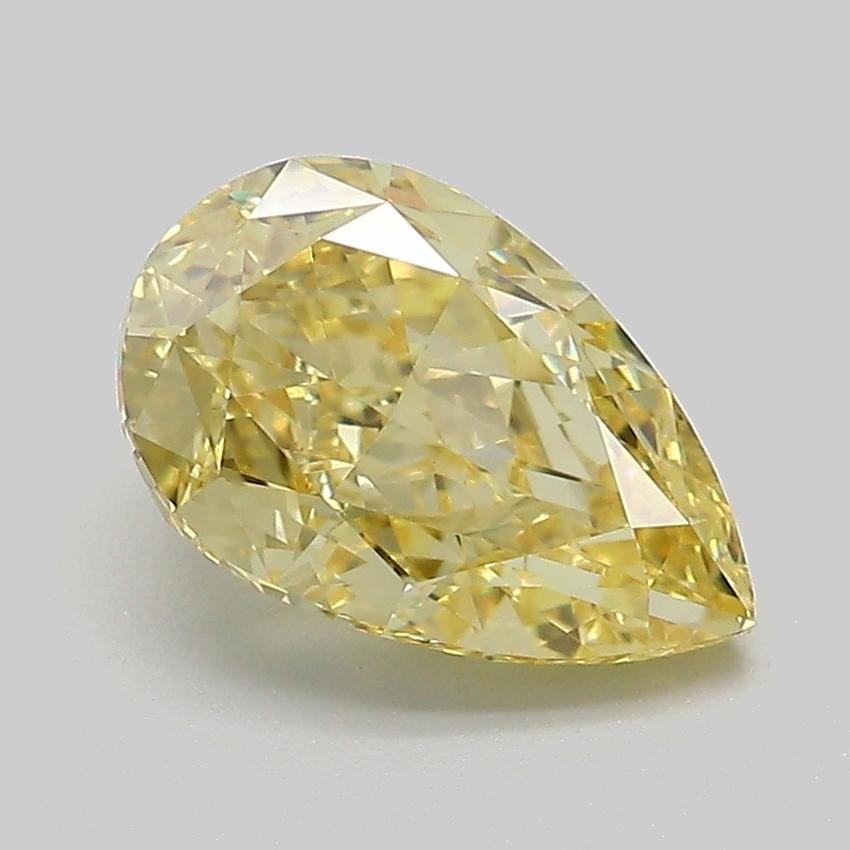 2.08 Ct. Fancy Intense Yellow Pear Lab Grown Diamond