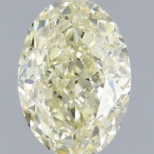 1.54 Ct. Fancy Light Yellow Oval Lab Grown Diamond