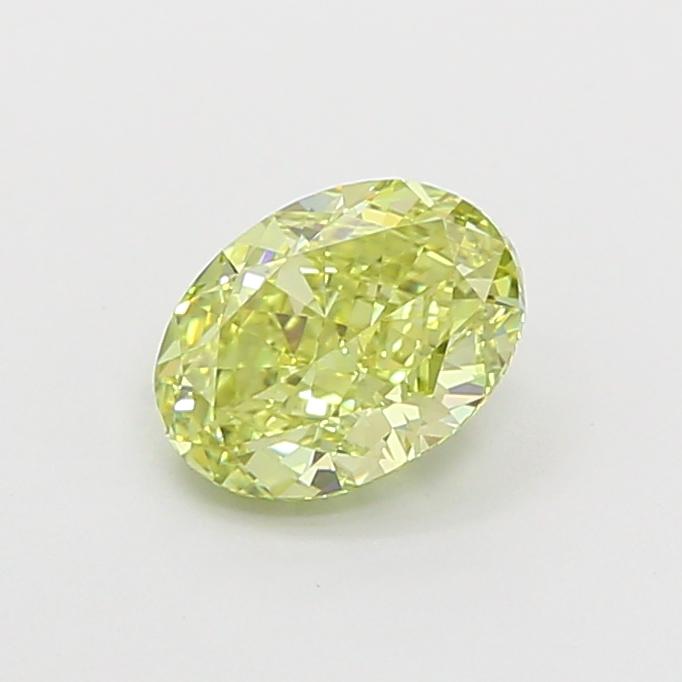 1.03 Ct. Fancy Greenish Yellow Oval Lab Grown Diamond